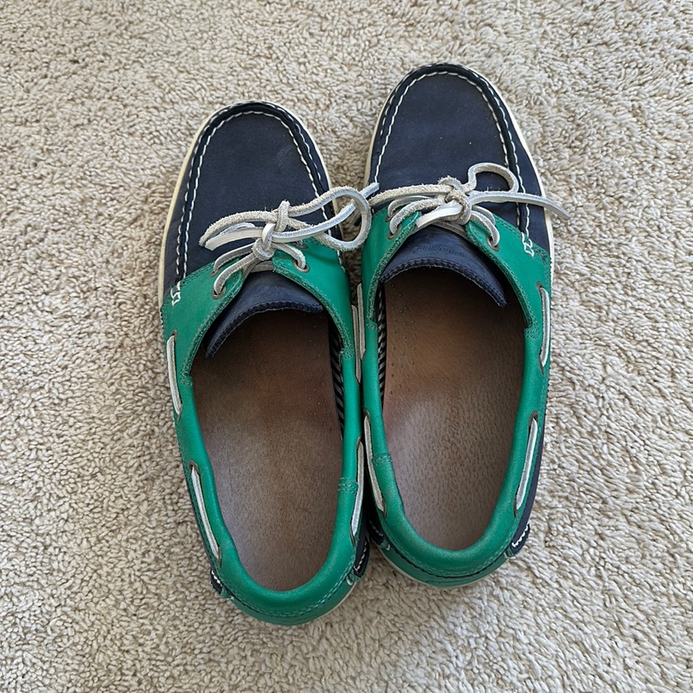 11M Blue and Green Tommy Bahama boat shoes